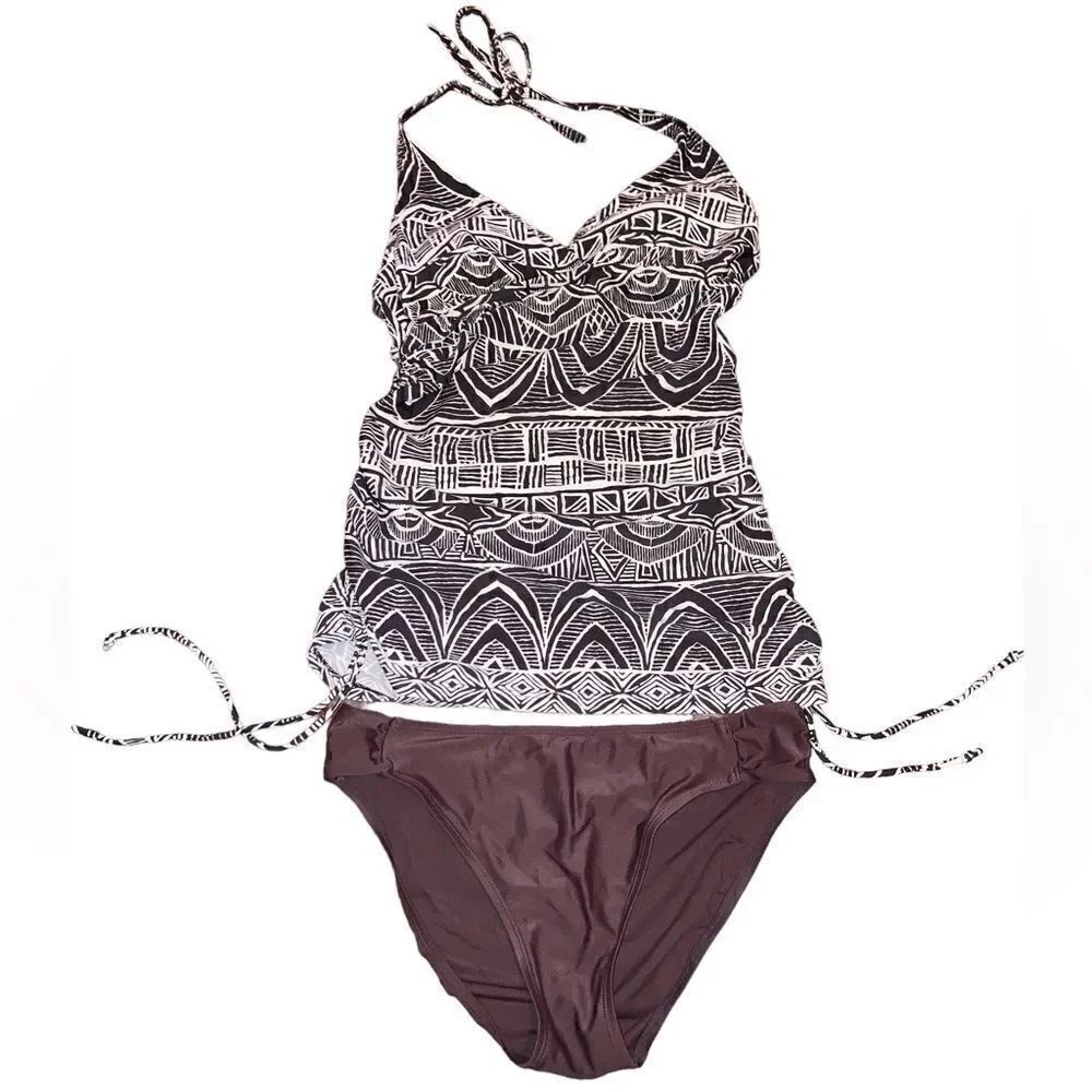 Croft & Barrow Tank 2 Piece Swimsuit Woman’s Size 10